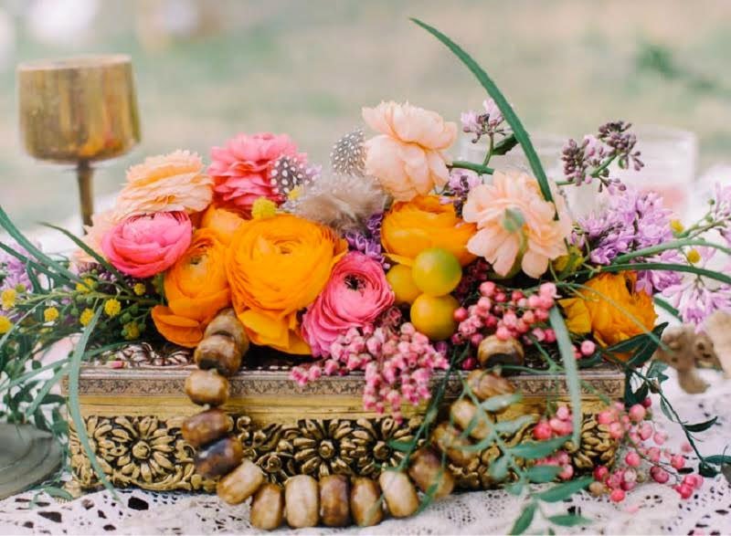 centre table mariage, centre table boheme, centre table fleuri, centre table bois mariage